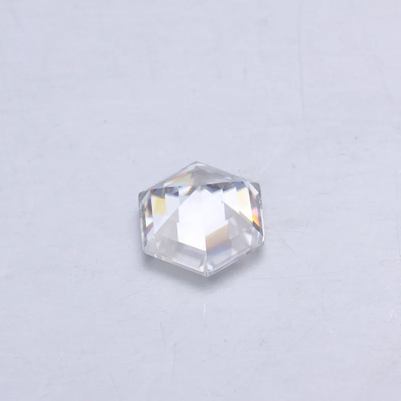 8×8mm Hexagon Shape DEF Color Moissanite