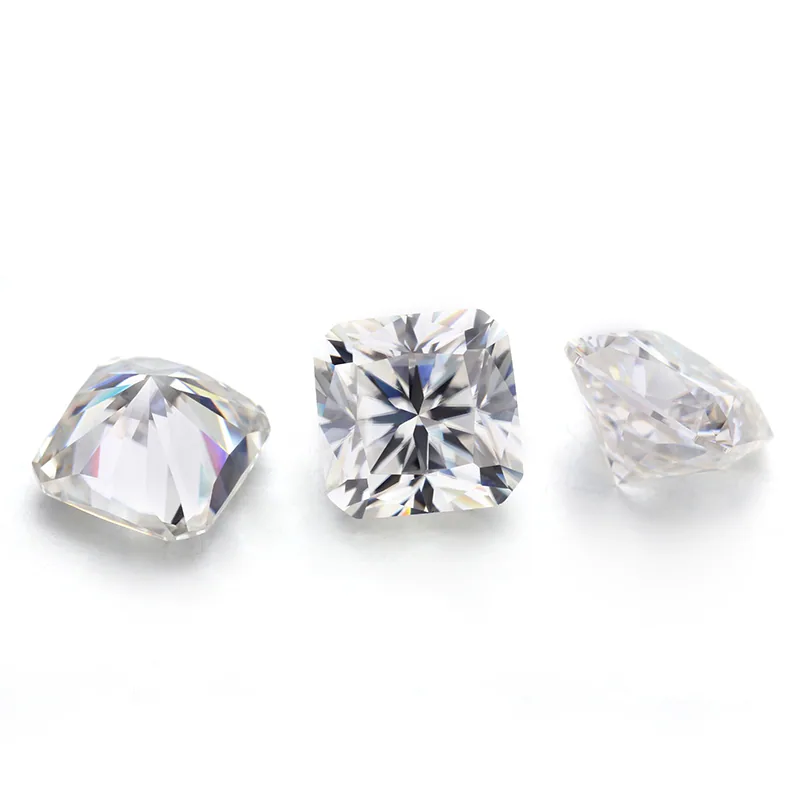 DEF Color Square Shape Radiant Cut Moissanite