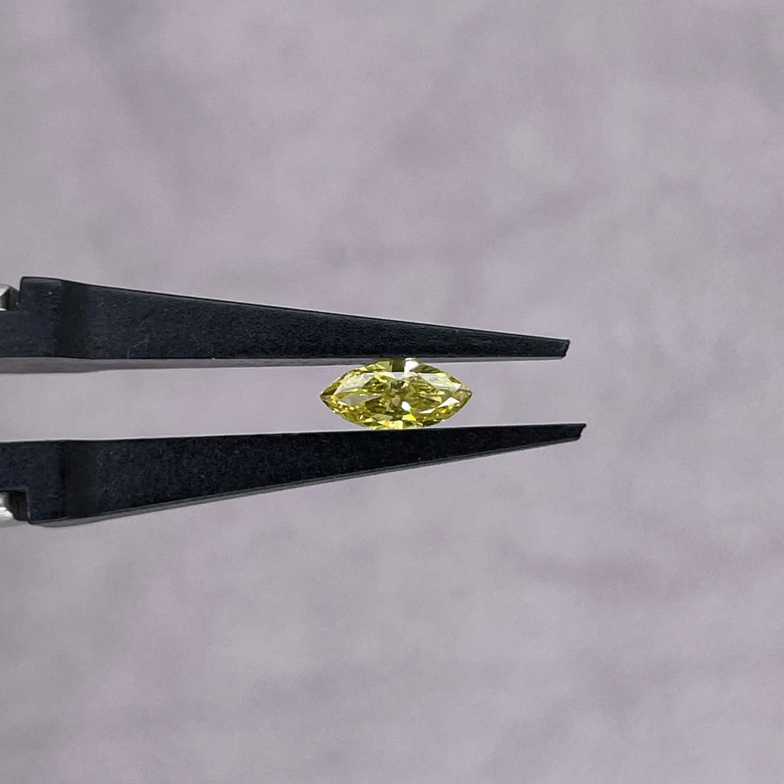 0.11ct to 0.28ct Yellow Color Marquise Cut Lab Grown Diamond