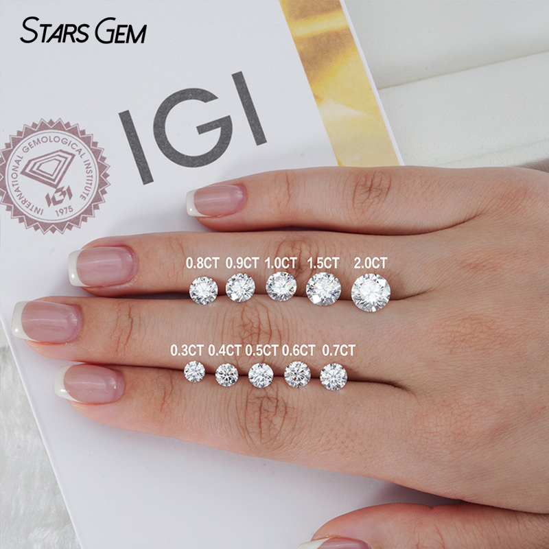 0.3ct to 10.0ct Round Shape CVD HPHT Lab Grown Diamond With IGI Certificate 0.3ct to 10.0ct Round Shape CVD HPHT Lab Grown Diamond With IGI Certificate